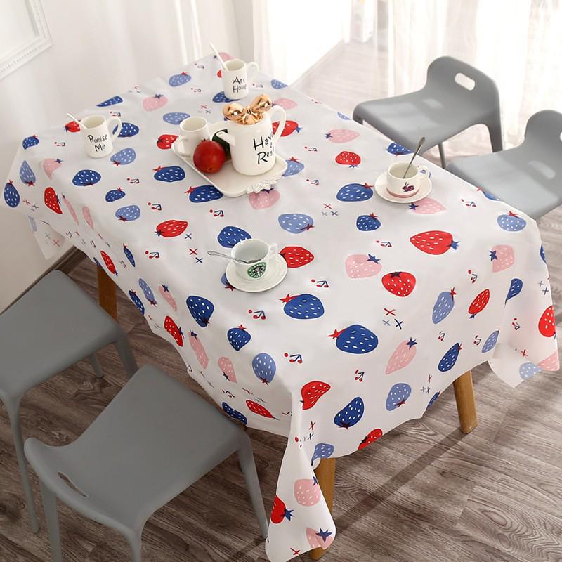 Luxury Waterproof PEVA Plaid Tablecloth & Chair Mat - Oil-Proof, High-End Rectangular Dining Cover