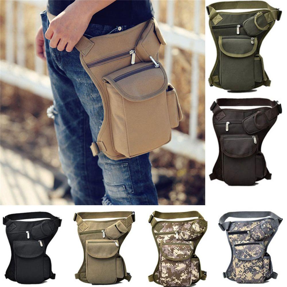Canvas Outdoor Thigh Drop Leg Waistband Bicycle Cycling Phone Wallet Waist Bag Fanny Packs Leg Bag