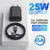Быстрое зарядное устройство USB C PD 25 Вт для Samsung Galaxy S24 S22 S23 Ultra Plus USB Type C Зарядное устройство для телефона S21 S20 fe A54 5G Кабель для быстрой зарядки