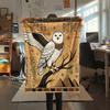 Ancient Egyptian mural animal Print Flannel Blanket,High quality Comfortable for All Seasons,Home Decor,Warmth and Comfort,Perfect for Christmas Gifts