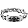 Military Flower Men's Bracelet Pin Style Thick 1.5cm Wide Bracelet Retro Cross Bracelet