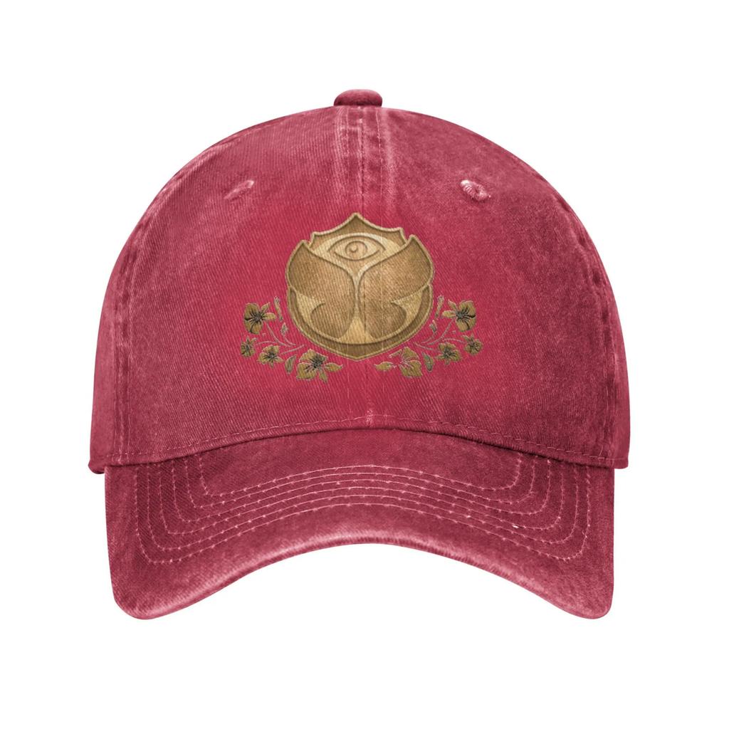 Unisex Women Vintage Tomorrowlands Logo Printed Hats Casual Distressed Washed Retro Baseball Cap Adjustable