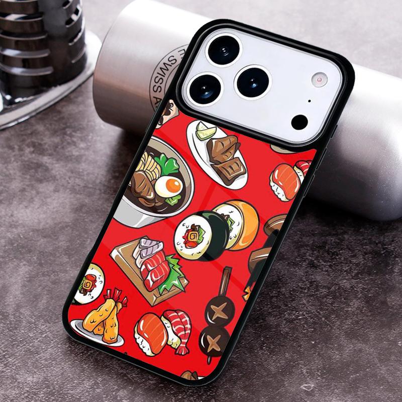Японская еда Рамен Чехол для телефона для iPhone 17 16 15 Pro Max Air 14 13 12 11 Plus Ударопрочный чехол