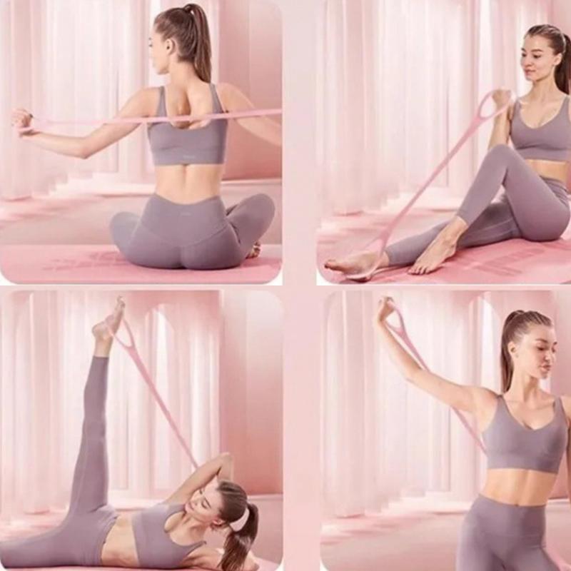 2025 New 8-character Puller Home Fitness Equipment Elastic Belt Yoga Auxiliary Female Open Shoulder Beauty Back Stretcher
