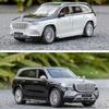 Масштаб 1/24 Benz Maybach Gls600, модель автомобиля из сплава, детская игрушечная машина, подарочные украшения, имитация внедорожника, модель автомобиля, коллекция для мальчиков