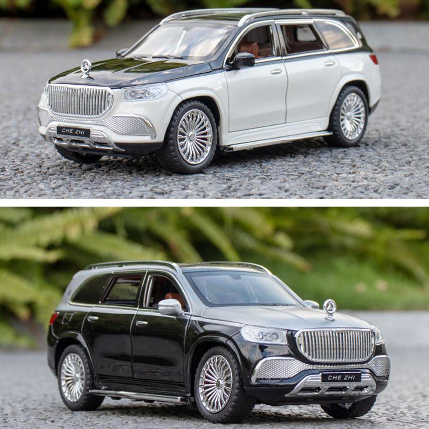 Масштаб 1/24 Benz Maybach Gls600, модель автомобиля из сплава, детская игрушечная машина, подарочные украшения, имитация внедорожника, модель автомобиля, коллекция для мальчиков