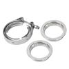 Stainless Steel V Band Clamp with Flange for Auto Exhaust Pipe(2.25inch57mm )