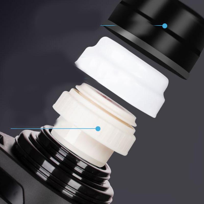 WTEMPO 1.2/1.6/2/3/4L Stainless Steel Thermal Insulation Pot Outdoor Sports Large Capacity Kettle Coffee Tea Water Bottle