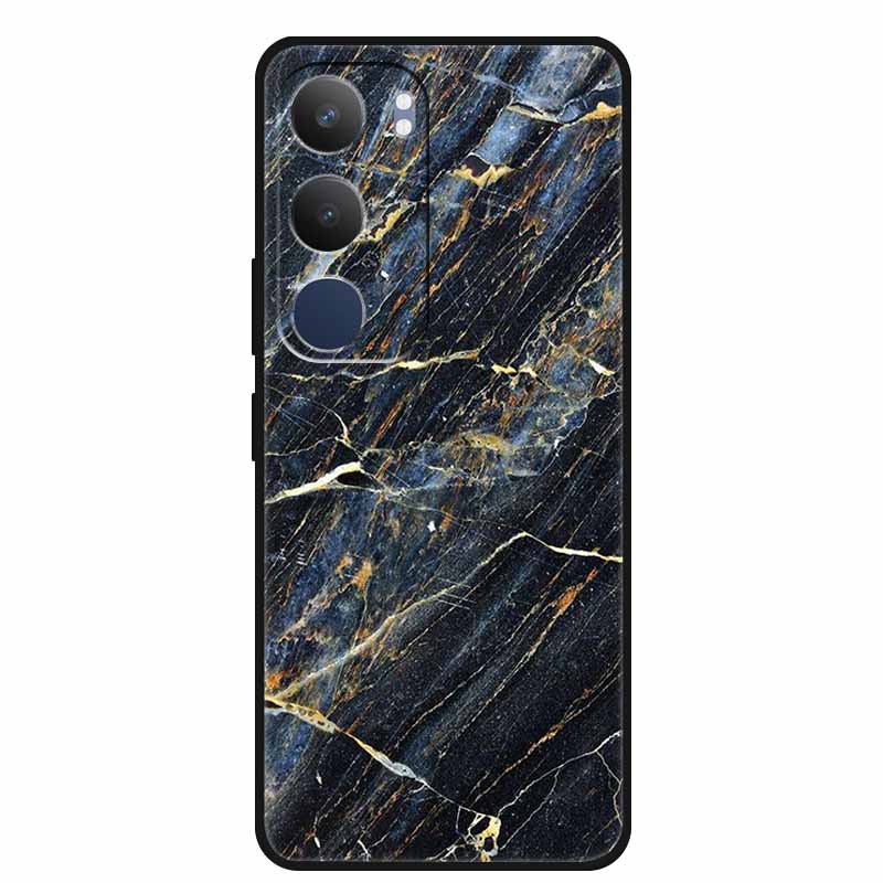 Luxury Phone Case For Vivo Y19s Pro 4G Soft TPU Silicone Back Case For Vivo Y29 5G Y 29 19s Marble Patterns Cover Bumper Funda