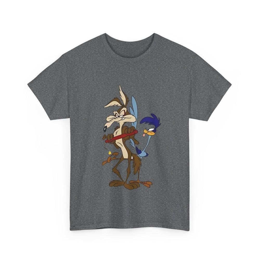 Мультяшная футболка с дуэтом, Футболка Looney Tunes, Смешная футболка с принтом, Ретро-футболка с мультфильмом