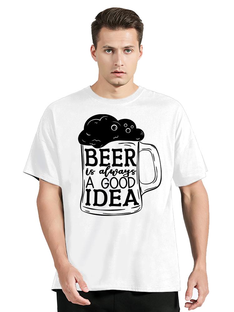 2024 Fashion Beer DAY Graphic Y2k Tshirt Men's Clothing Oversized T-shirt New Summer Casual Fashion Tshirt Cotton O-neck Tops