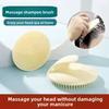 Шампунь Расческа Мокрая и Сухая Массаж Кожи Головы Шампунь Мужчины и Женщины Зудящий Взрослый Мягкие Зубчики Щетка для Шампуня