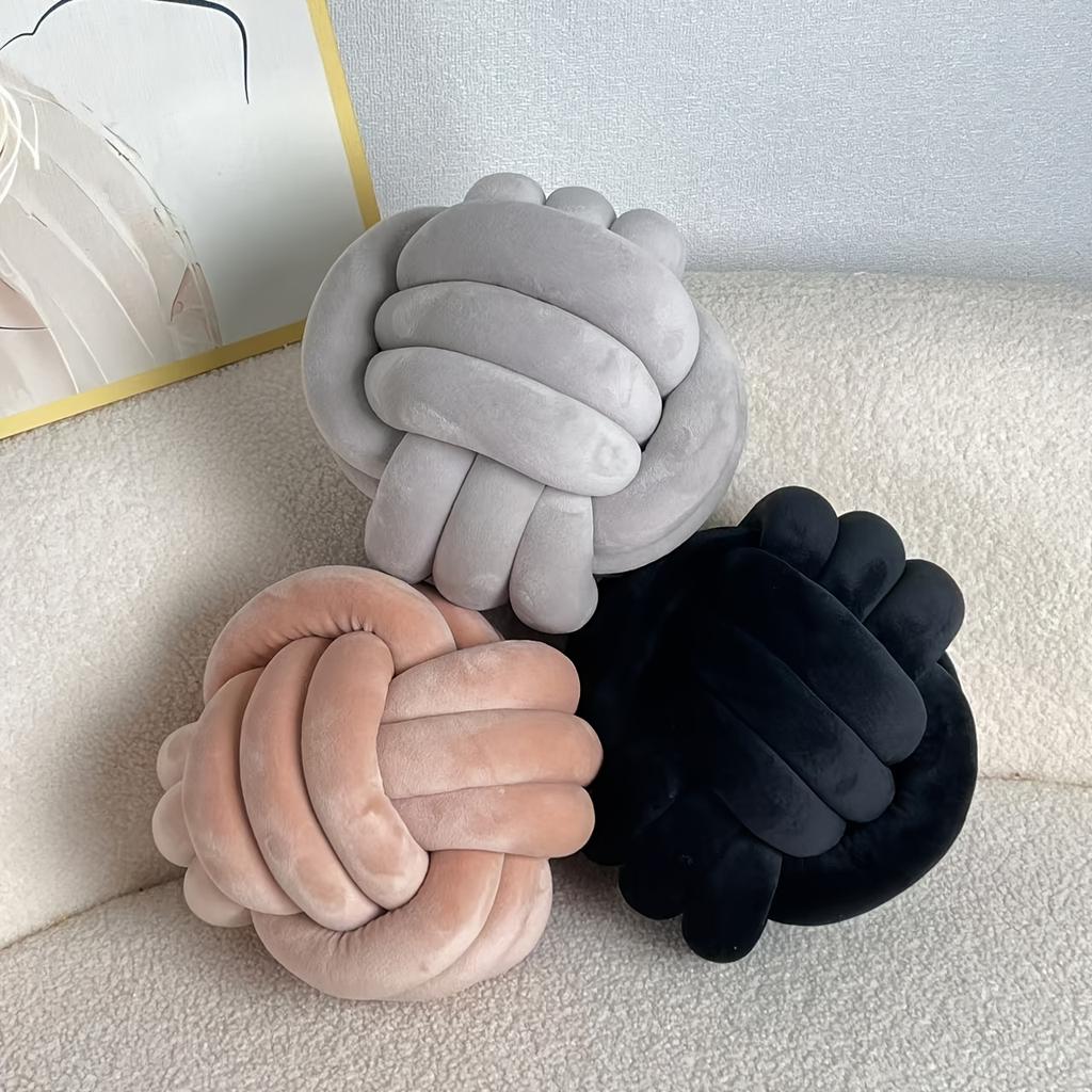 1 шт. 22 см/8,66 дюйма Подушка-узел в форме шара Декоративная подушка для гостиной Кровать Диван Подушка ручной работы