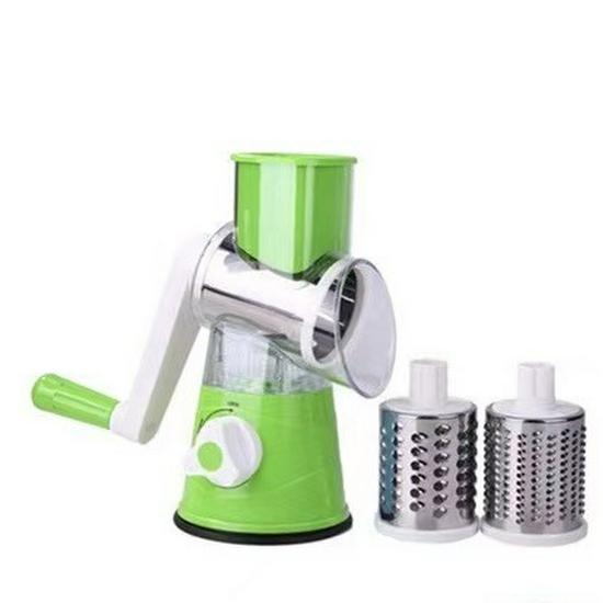 Multi-Function Hand-Cranked Vegetable Cutter and Grater