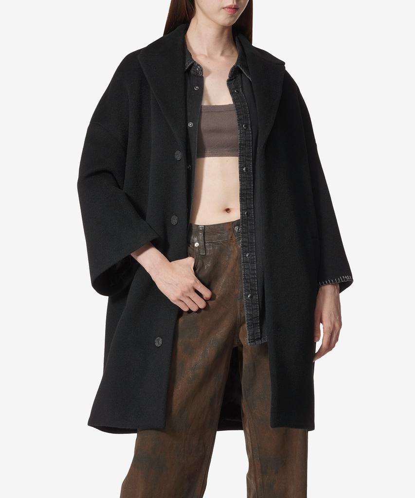 Marni Oversized Wide Sleeve Coat - Black / Cpma0238Suutwa2200N99