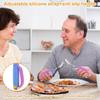 2Pcs/Set Adjustable Adaptive Spoon Fork Nonslip Food Aid Spoon  Disabled Feeding