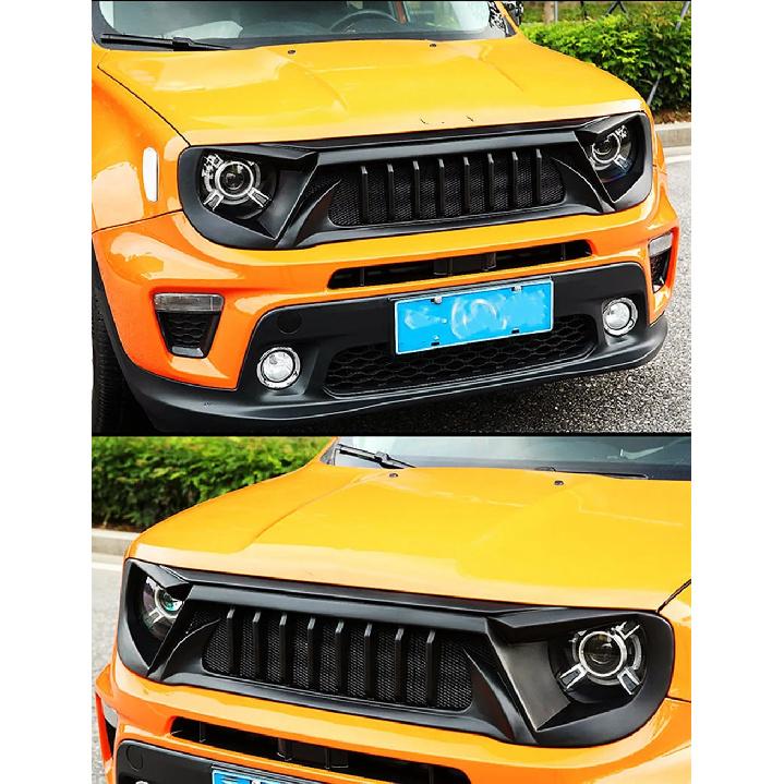Для 2016 17 18 19 20 21 22 23 Jeep Renegade Гоночные решетки матовая карбоновая решетка воздухозаборник стайлинг экстерьера аксессуары для тюнинга деталь