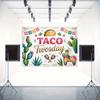 2D flat background cloth - Colorful Mexican "Taco Tuesday" pattern photography party decoration cloth