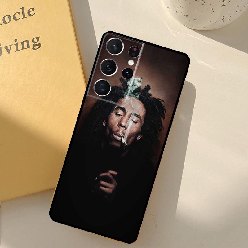 Singer Bob Marley Phone Case For Samsung Galaxy S25 Ultra S20 S21 S22 S23 S24 Plus S9 S10 S25 FE Cover Shell