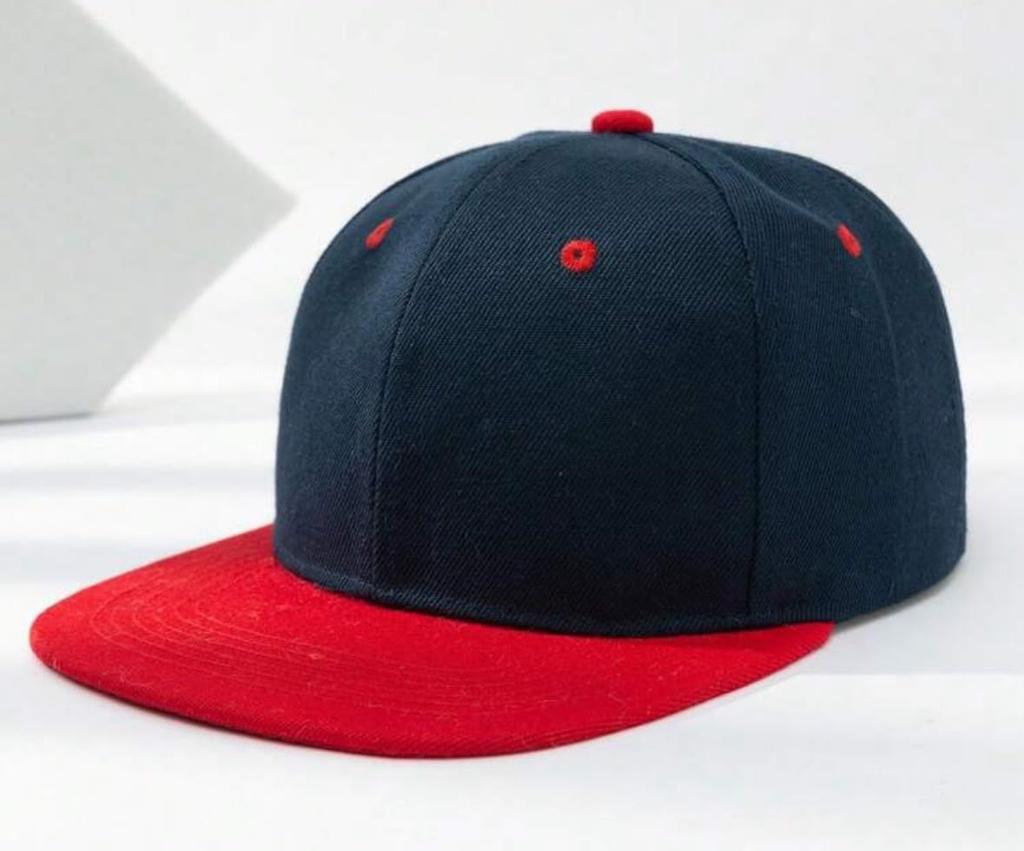 Sproutsy Men's Adjustable Snapback Flat Visor Cap, Multicolor (Red)