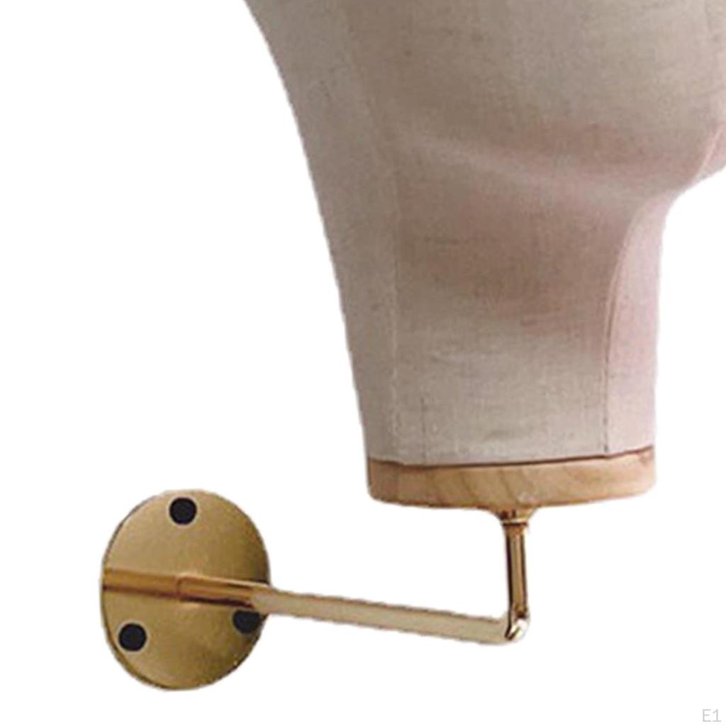 Manikin Head Canvas Mannequin ,Multipurpose Sturdy Wall Mounted Wig Display Hat