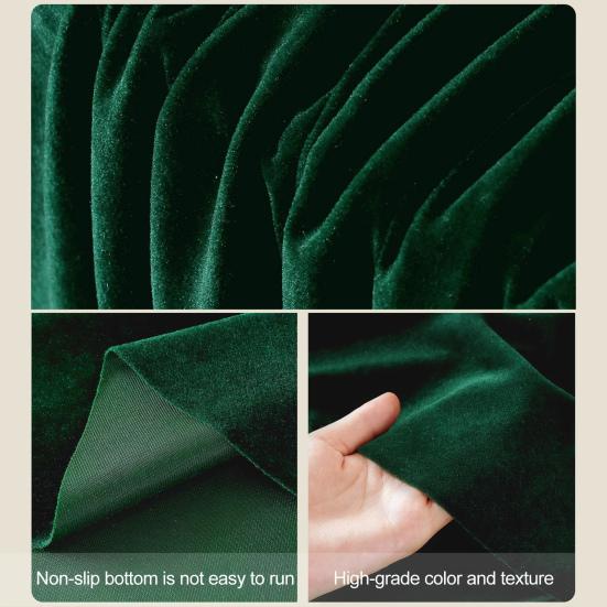 Tablecloth Oblong Shape Pure Color Easy Care Velvet Table Protection Banquets Party