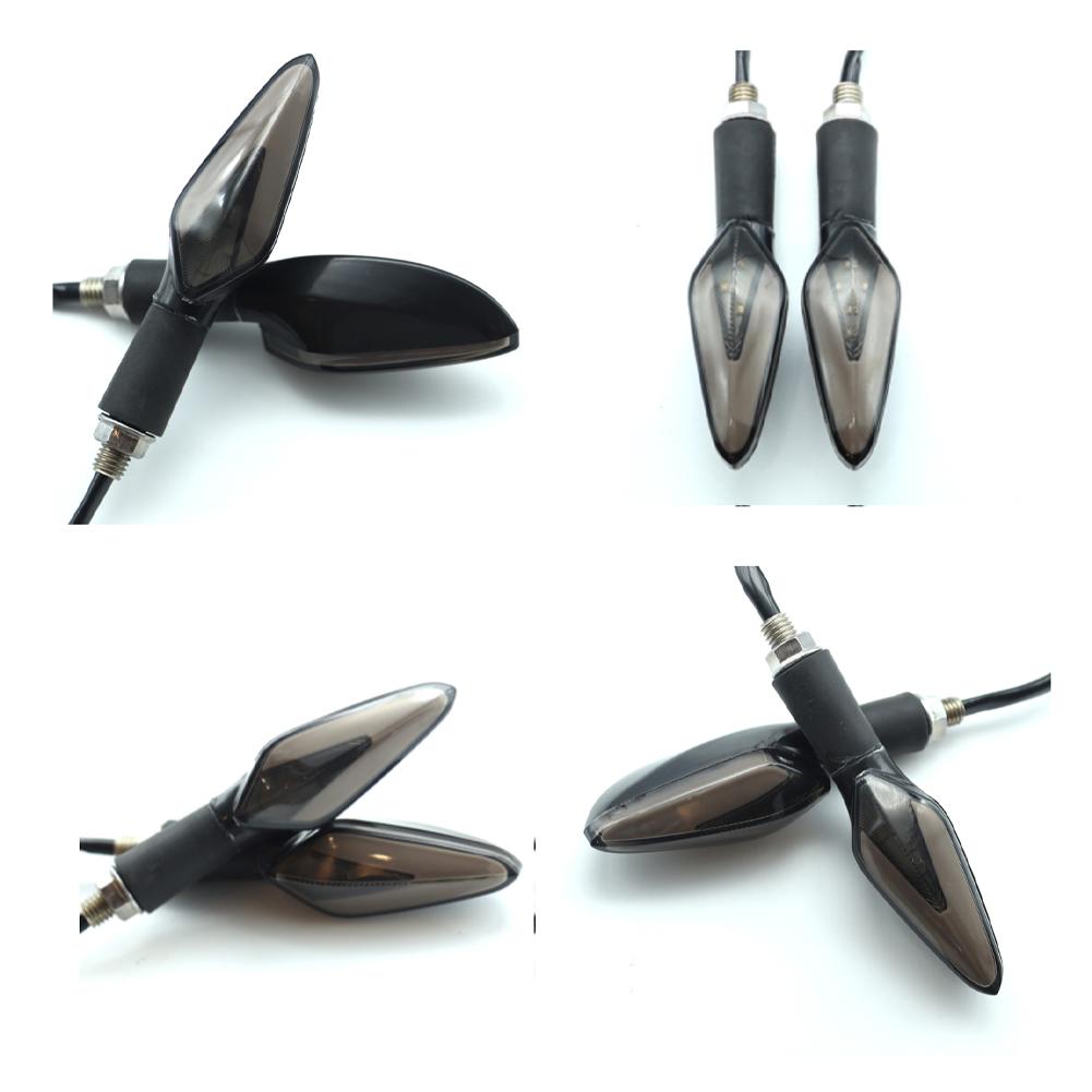 2 шт. Динамическая светодиодная лампа для мотоцикла, аксессуары для скутера, сигналы поворота для мотоцикла, светодиодный задний фонарь, два цвета #469837