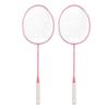 K1134 Набор бадминтонных ракеток Разъемный Набор бадминтонных ракеток из железоалюминиевого сплава с ведром для хранения и сумкой для хранения Розовый