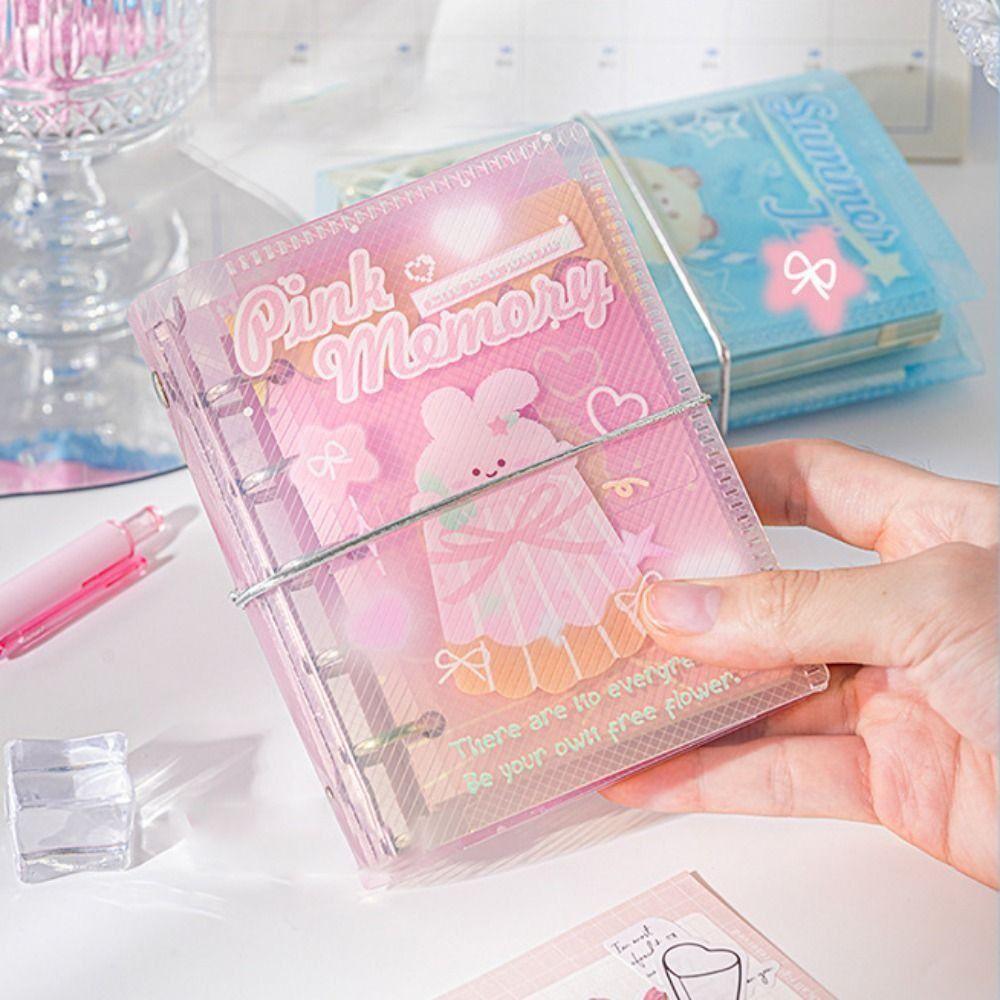 Портативный блокнот на кольцах Серия «Морозная» Изысканная книга-дневник Милый дизайн с кнопкой Блокнот с отрывными листами Расписание Ежедневное планирование