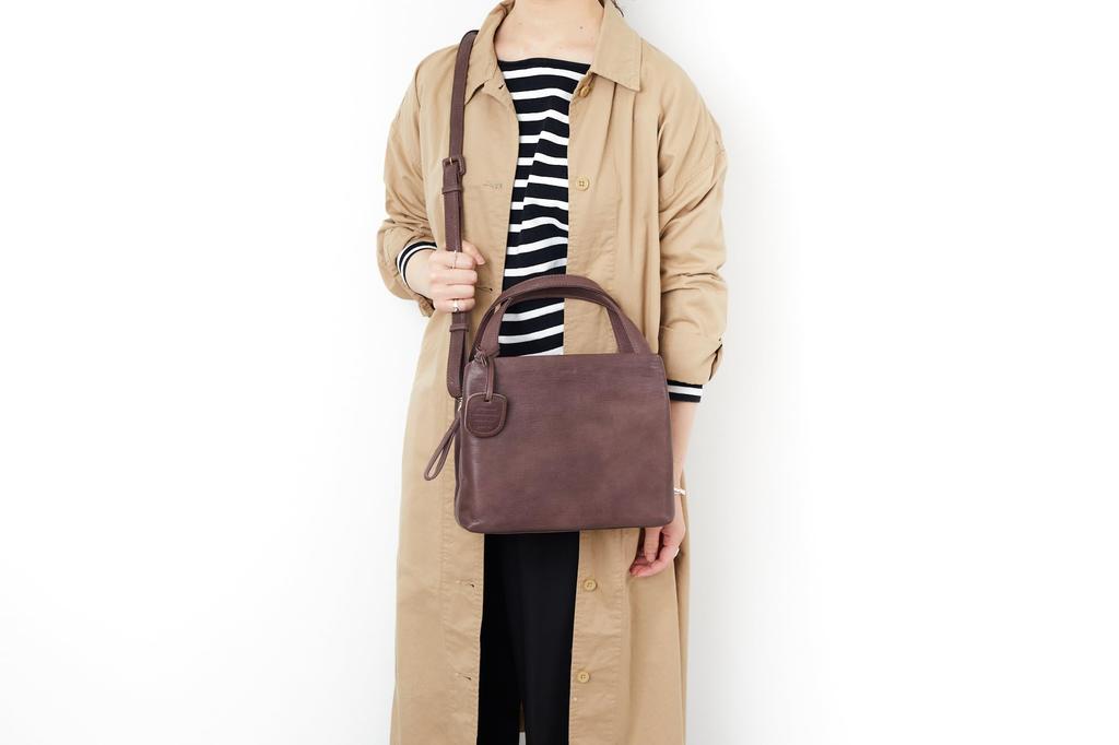 Shoulder Bag 2WAY Brown [Genten] Women's GE-44127-50