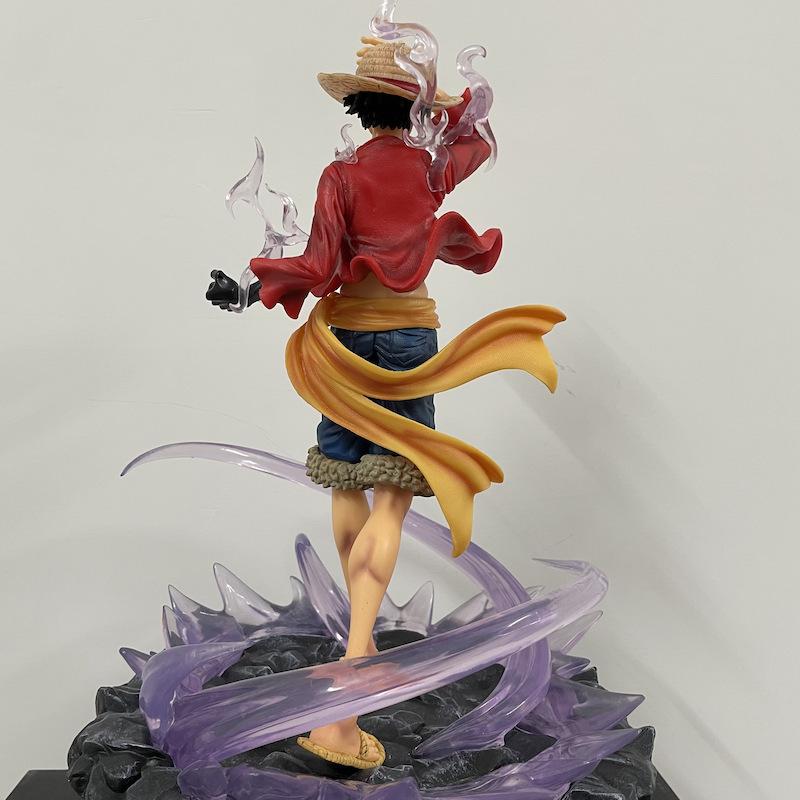 Новая 41 см One Piece GK Три Силы Горячий Кровный Путь Летающий Не Может Сиять Сцена Статуэтка Украшение Ручная Работа Модель Набор в Коробке