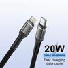 Кабель Lightning для быстрой зарядки PD MFI USB C на Lightning для 14 13 12 11 Pro Max 6 7 8 Plus SE, нейлоновая оплетка, 20 Вт