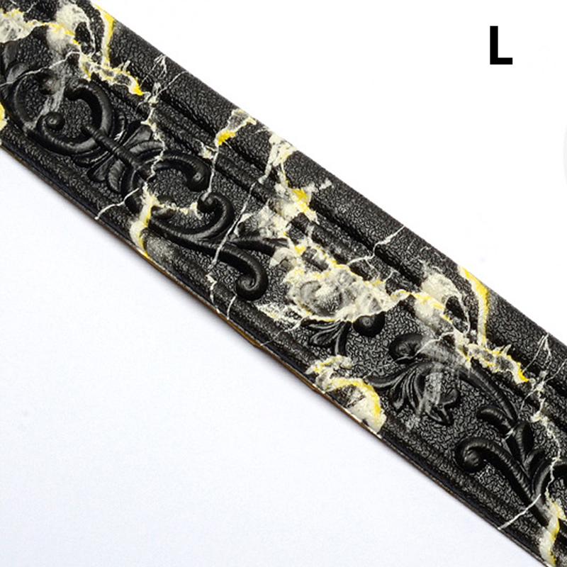 3D настенная наклейка, линия талии, полоска для предотвращения столкновений, самоклеящийся водонепроницаемый плинтус