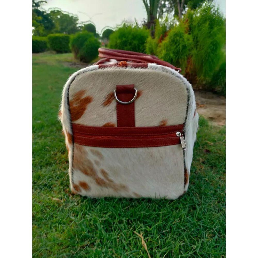 Hairon Leather Dufflebag Travel Luggage Bag Vintage Gym Weekend Overnight Bag