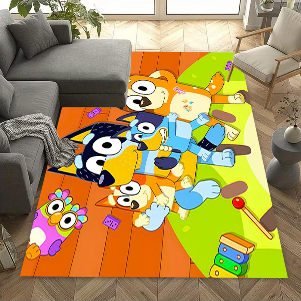 Bluey's Colorful Friends Carpet Perfect for Dormitory Decorate room Outdoor Kitchen Antislip Carpet Office home decor Perfect Gift for Friends & Famil