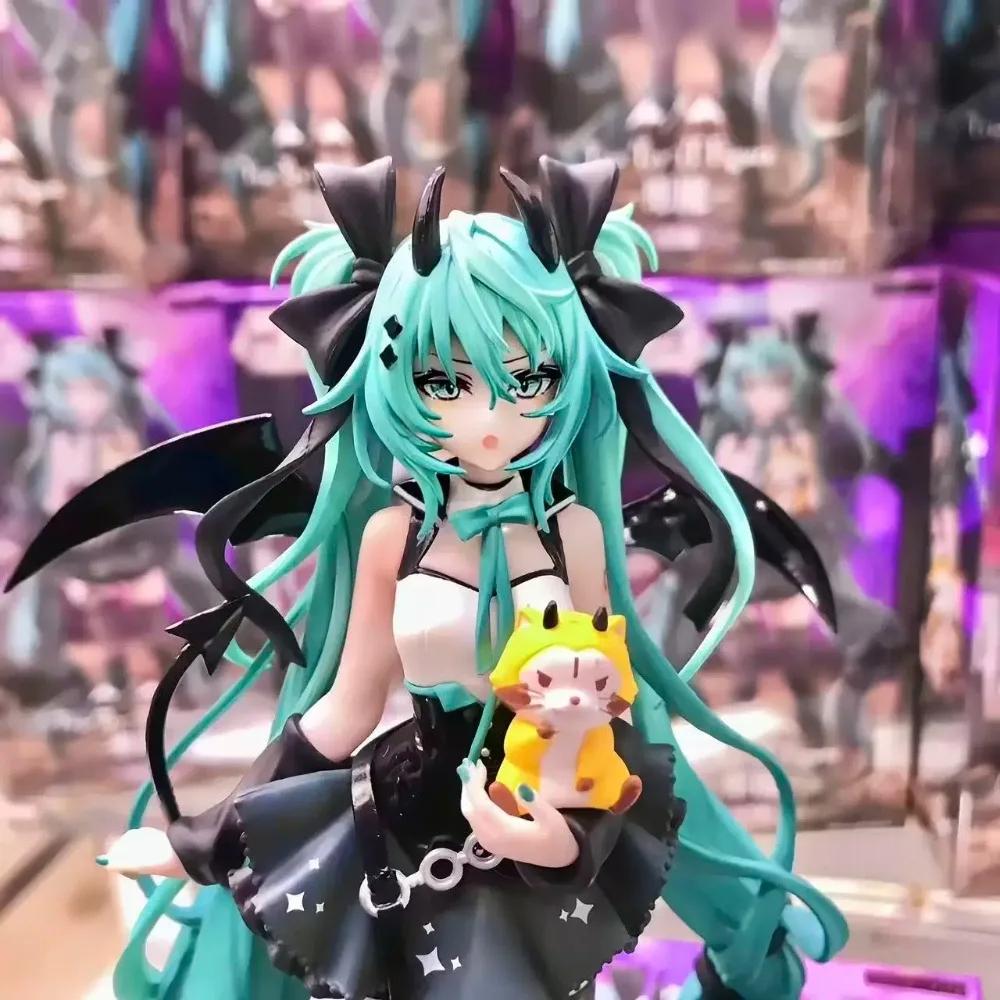 19Cm Anime Hatsune Miku Figure Demon Series Virtual Singer Manga Figurines Model Toys Desk Cake Decoration Kawaiii Toy Gift Hot