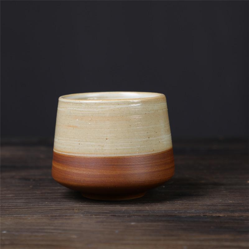 Kiln Cup Retro Teacup Ceramic Personal Cup Coarse Pottery Teacup Creative Ceramic Cup Espresso Cup