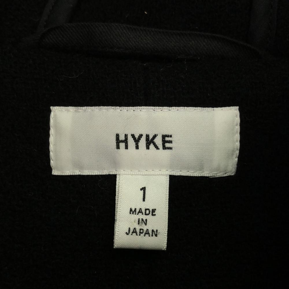 HYKE Сделано в Японии Шерстяное пальто-дафлкот 1 черный Женский Б/У