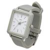 [Fieldwork] Women's Watch Analog Silicone Belt Rectangle Tango Gray JN027-2