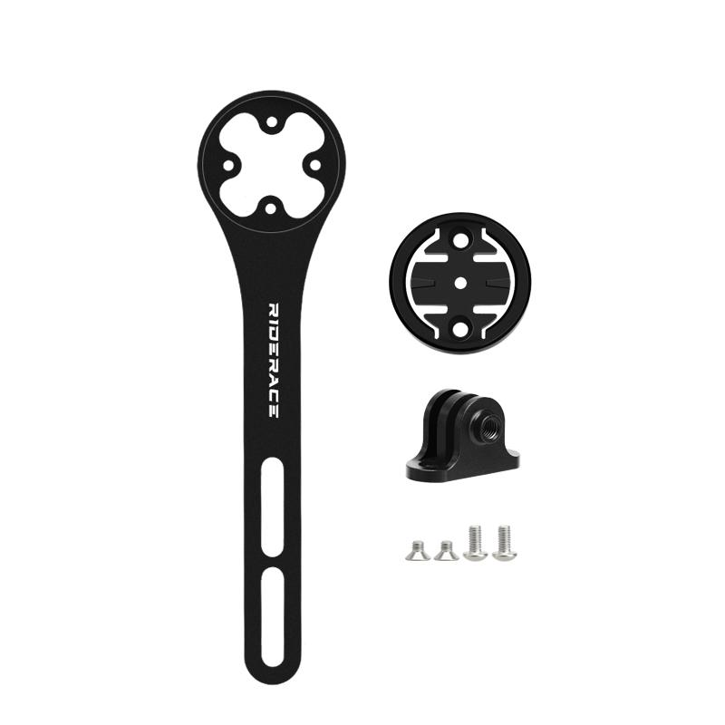 RIDERACE Велокомпьютер Держатель камеры Алюминиевый сплав Крепление на руль велосипеда Оборудование Кронштейн для горного и шоссейного велоспорта для Garmin