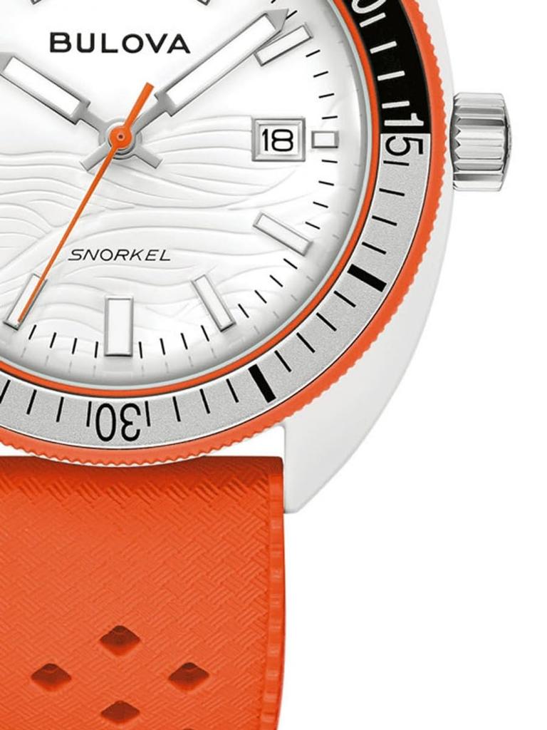 BULOVA Часы Архивная серия Сноркель 98B448 Дьявольский Дайвер Оранжевая Рыба-Клоун Мужские
