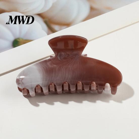 Gentle Pastel Hair Clip Back Head Claw, Macaron Color Shower Clip, Smooth Surface Large Long Claw Anti-Slip Teeth Accessory for Buns Commuting Travel
