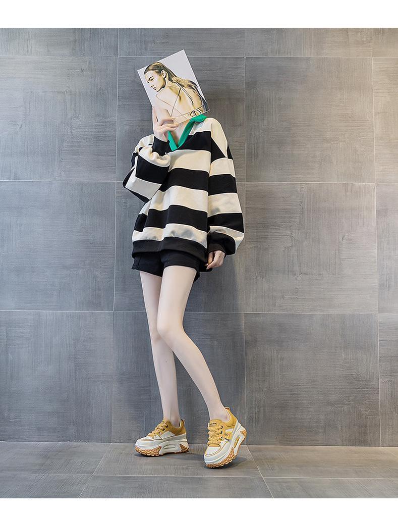 Женские модные папины кроссовки: Легкая, толстой подошвой, увеличивающая рост повседневная спортивная обувь на осень 2024 г.