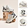 Anta Kids Synthetic Leather Comfortable Non-Slip Anti-Kick Wear-Resistant Low-Top Walking Shoes Baby Shoes White A12430003-1