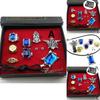 Stunning Black Butler Kuroshitsuji Ciel Phantomhive Cosplay Rings Necklace And Ear-nail Set For Fashion Enthusiasts