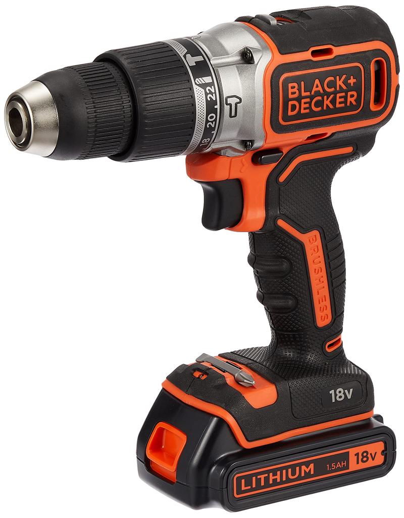 Black and Decker 18V вибрационная дрель-шуруповерт аккумуляторная дрель-шуруповерт ударный шуруповерт DIY BL188K2-JP