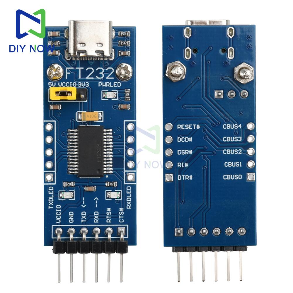 USB-TTL Конвертер Серийный Адаптер Модуль Комплект FT232 3.3V 5V FT232RL Breakout Mini USB-TTL Плата Адаптера для Arduino