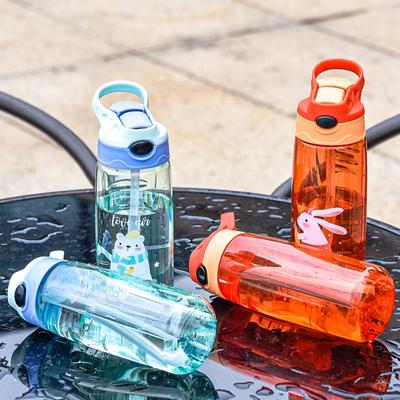 Детская бутылка для воды на 500 мл с соломинкой, не содержащая BPA, дети пьют здоровую школьную чашку