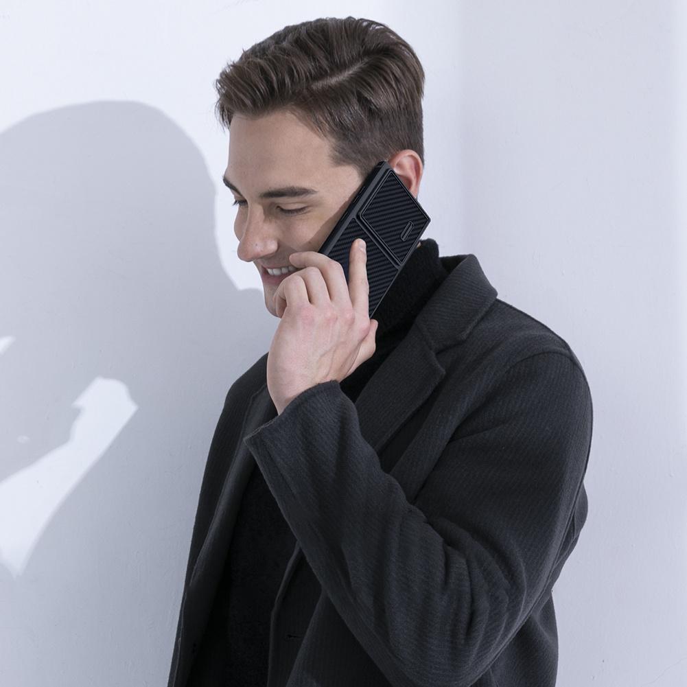 Черный защитный чехол Nillkin для Samsung Galaxy S23 Ultra - защитный чехол для камеры из синтетического волокна