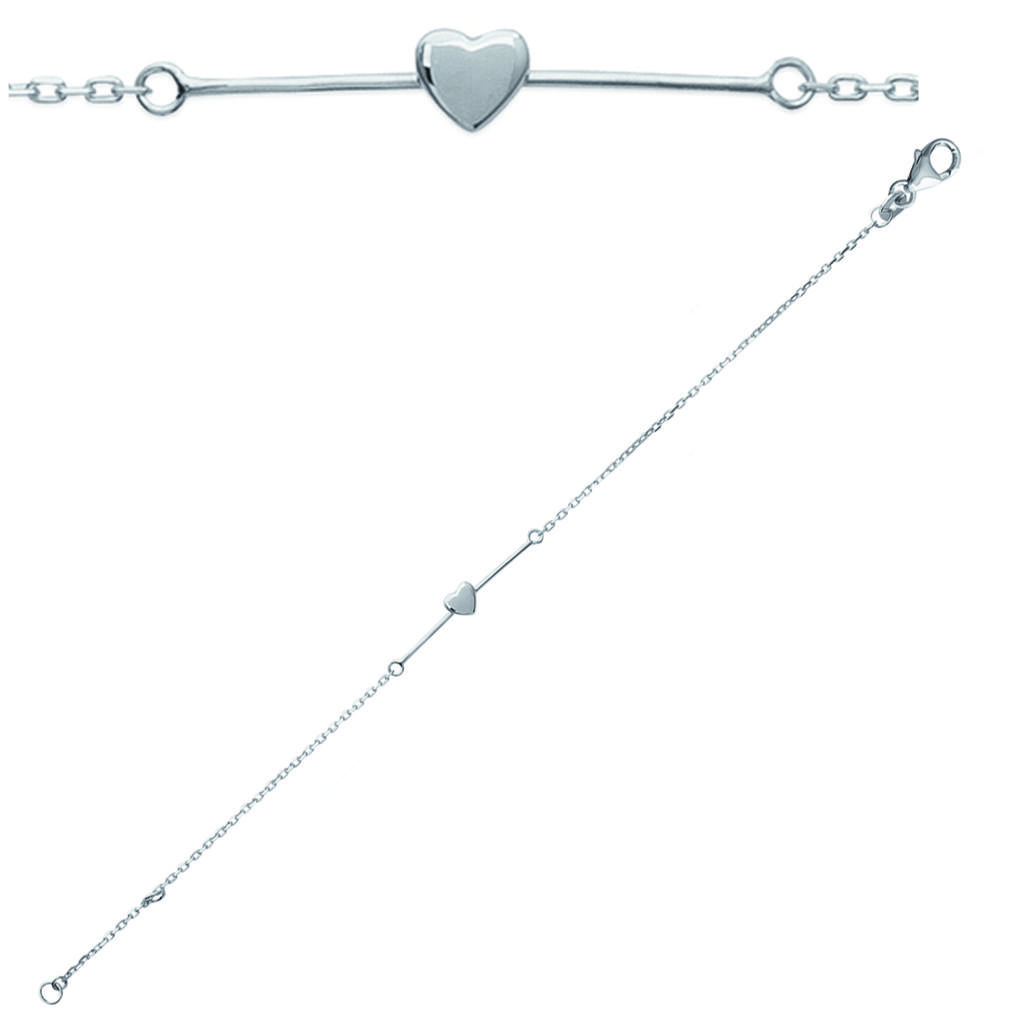 Les Trésors De Lily [K5184] - Silver 'Love' Silver Bracelet - 30x4 Mm